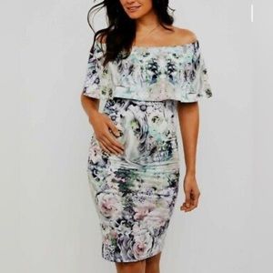 NWT! Ripe Maternity Harmonie Off Shoulder Dress